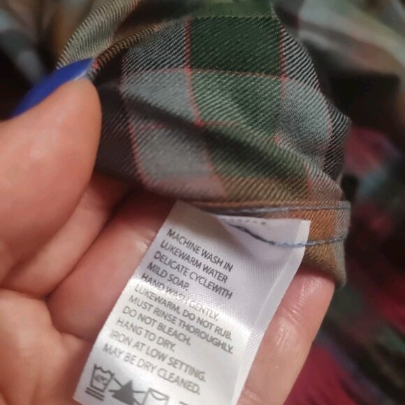 Viyella Shirt Men XL Cotton Wool Blend Plaid Check Shirt Made in Canada - Picture 9 of 11